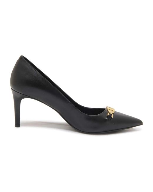 Michael Kors Blue Flex Pump Leder Schuhe Schwarz