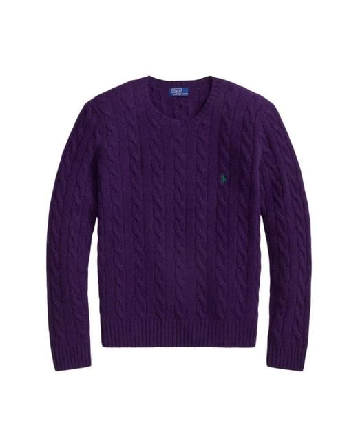 Ralph Lauren Purple Round-Neck Knitwear
