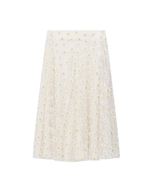 Luisa Cerano Midi Rok in het White