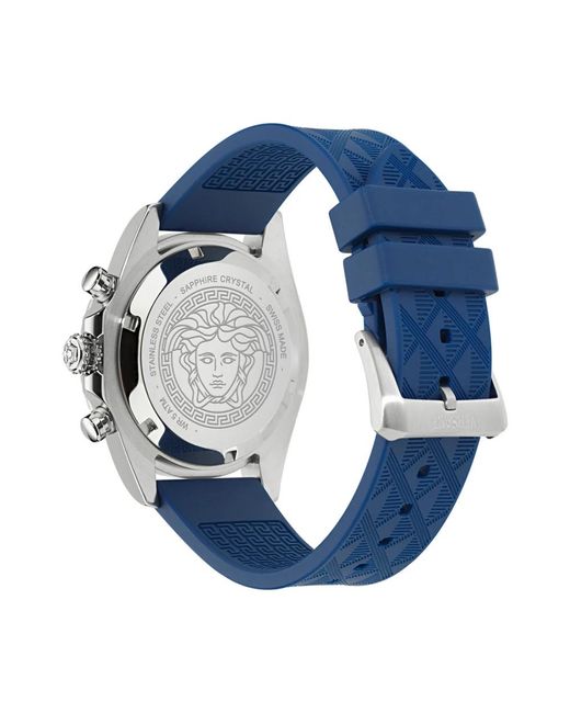 Versace Chronograph Uhr in Blue für Herren