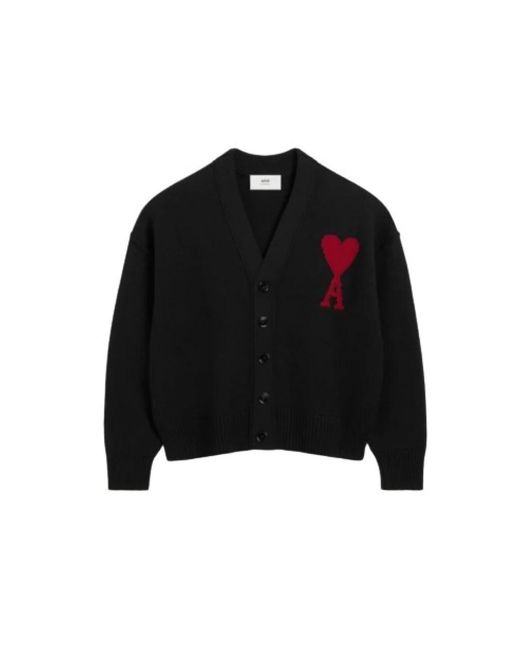 AMI Stijlvolle Cardigan in het Black