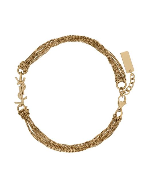 Bracelets Saint Laurent de color Metallic