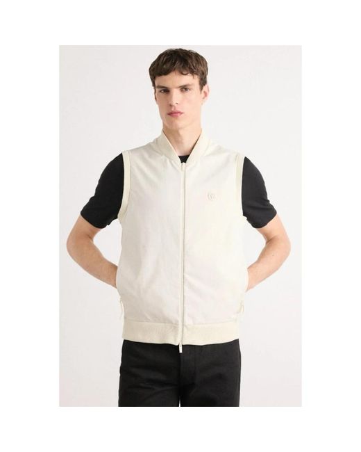 Boss Jassen ,Wit ,Polyester P-Imarlo Vest in het Black voor heren