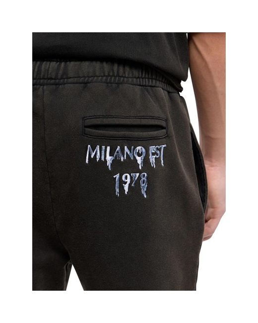 carlo colucci Black Sweatpants for men