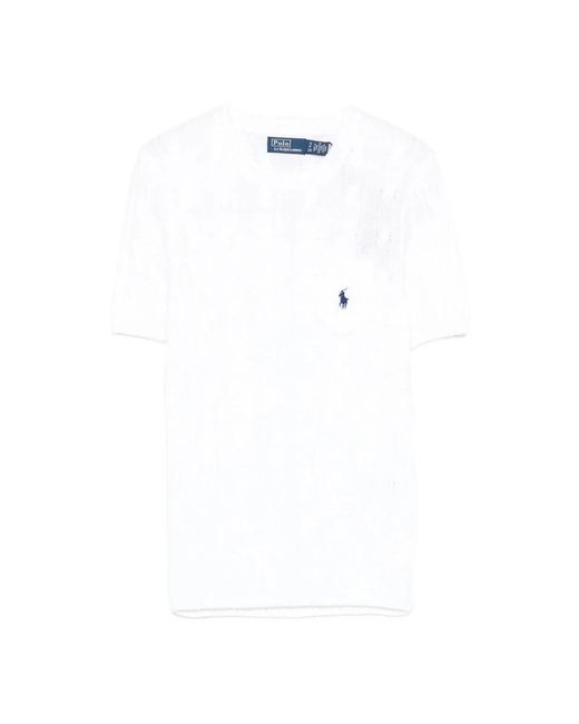 Polo Ralph Lauren White T-Shirts