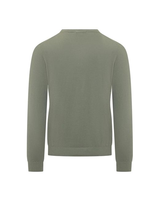Malo Green Round-Neck Knitwear for men