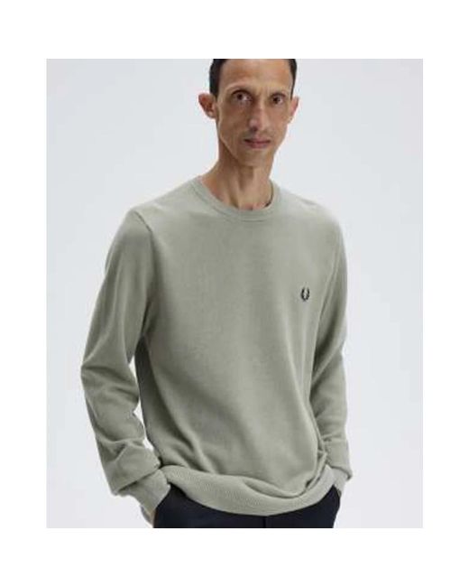 Fred Perry Green Round-Neck Knitwear for men