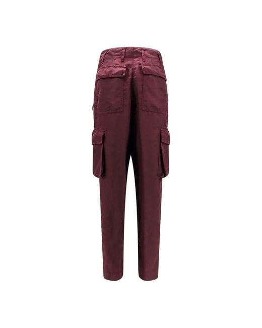 Dries Van Noten Red Slim-Fit Trousers