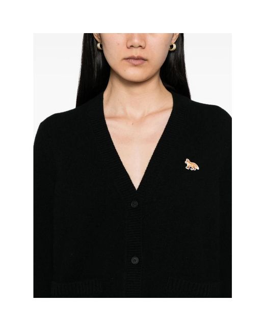 Cardigans Maison Kitsuné de color Black