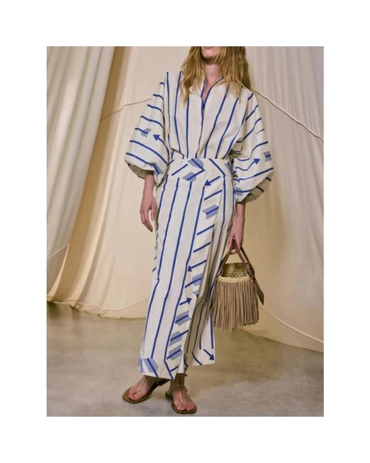 Johanna Ortiz Blue Maxi Skirts