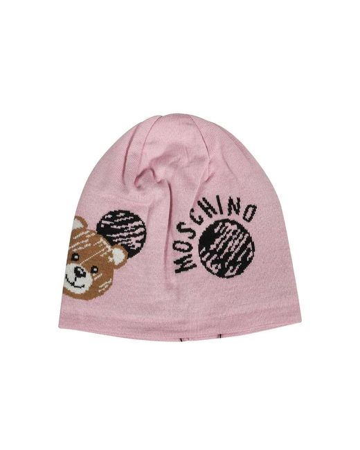 Beanies di Moschino in Pink