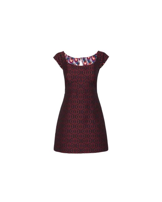 LaDoubleJ Kleedjes ,Veelkleurig ,Mini Arabesque Jurk in het Purple