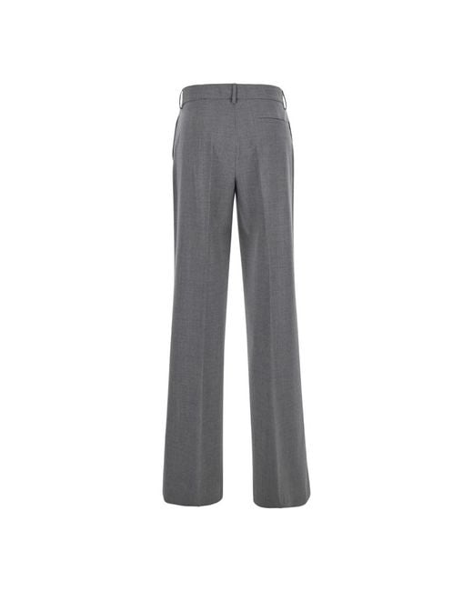 MSGM Gray Wide Trousers