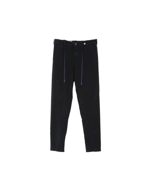 Myths Black Slim-Fit Trousers for men