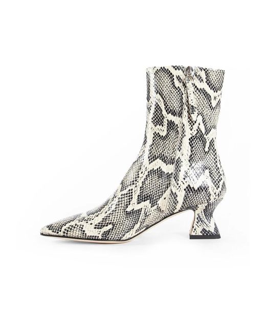 Aeyde White Heeled Boots
