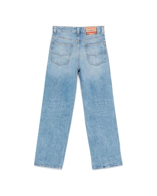 DIESEL Blue Straight Fit Jeans for men