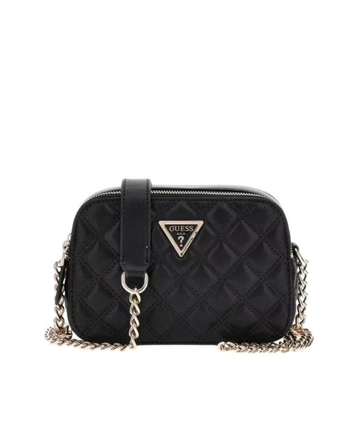Guess Black Schwarze spark micro mini umhängetasche