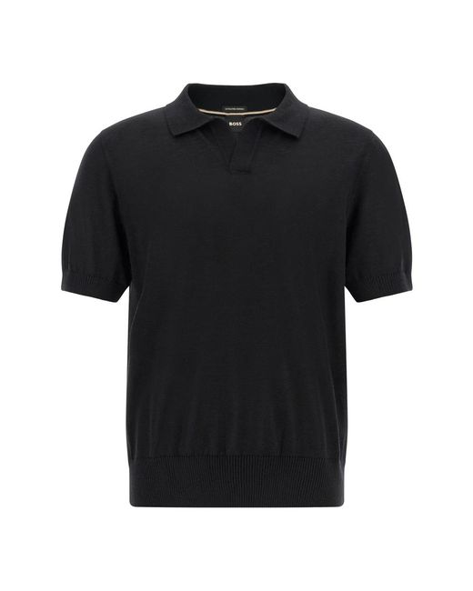 HUGO Black V-Neck Knitwear for men