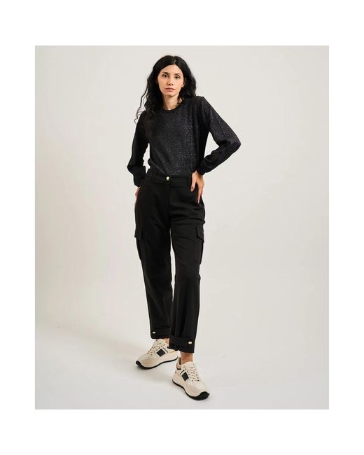 Cropped Trousers GAUDI en coloris Black
