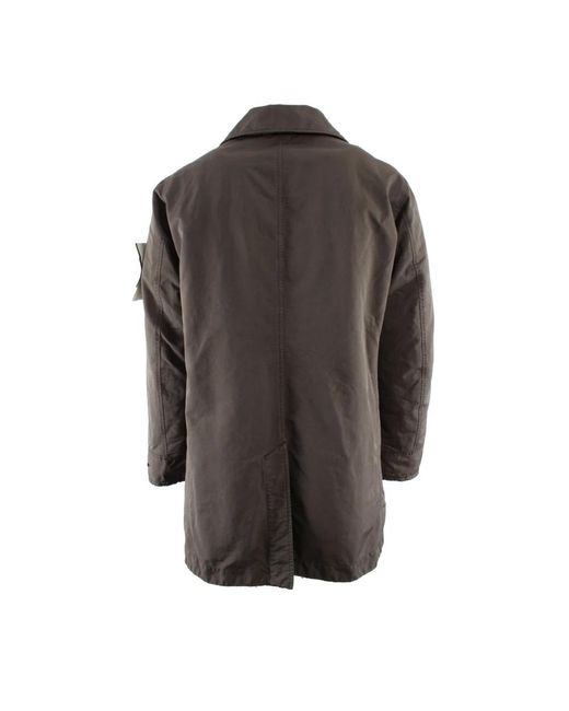 Stone Island Gray Single-Breasted Coats for men