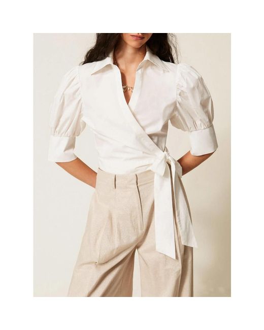 Blouses Actitude de color White