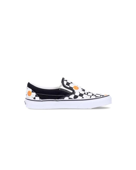 Vans Blue Classic Slip-On Low Shoe (Love Me Love Me Not)