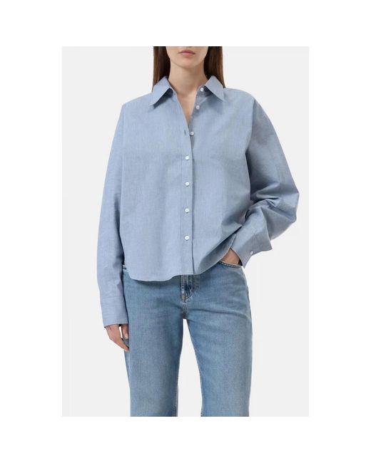 Closed Overhemden ,Blauw ,Katoen Batwing Katoenen Shirt in het Blue