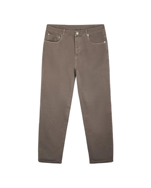 Brunello Cucinelli Dyed Pants in het Gray voor heren