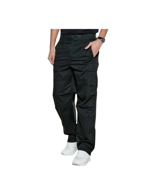 ARMANI EXCHANGE Black Straight Trousers for men