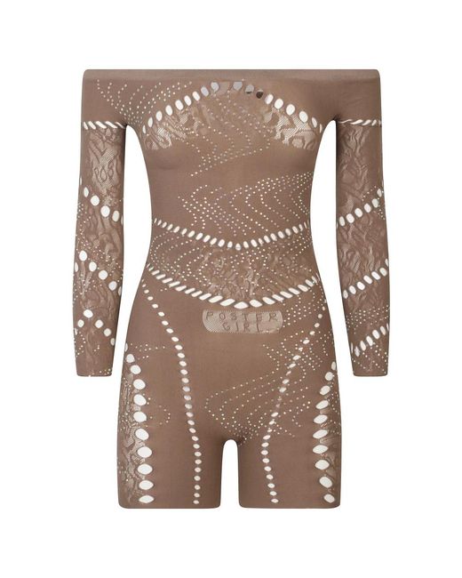 POSTER GIRL Brown Playsuits