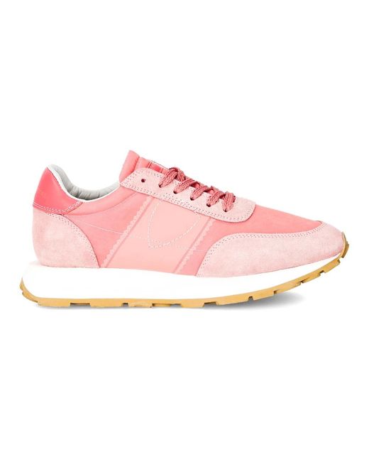 Philippe Model Schoenen ,Roze ,Katoen Sneakers Tour Running in het Pink