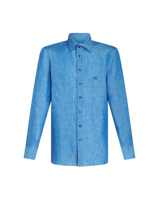 Etro Blue Casual Shirts for men