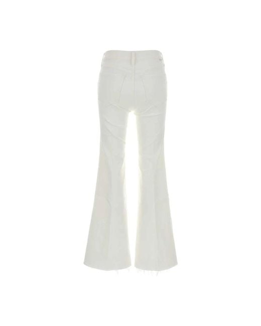 Mother Jeans ,Wit ,Flared Jeans in het White