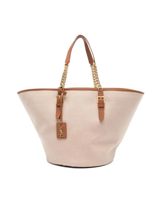 Saint Laurent Natural Shopping Bags
