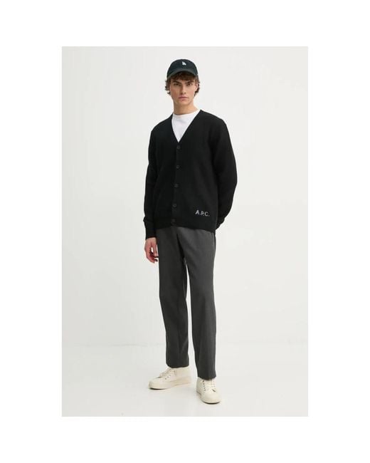 Cardigans A.P.C. de hombre de color Black