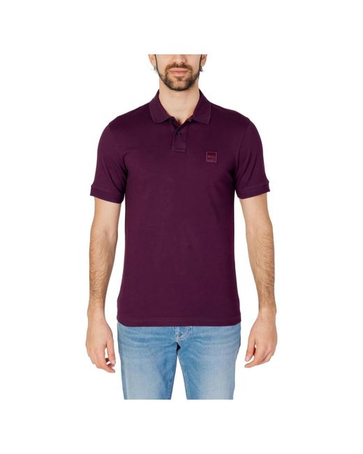 Boss Purple Polo Shirts for men