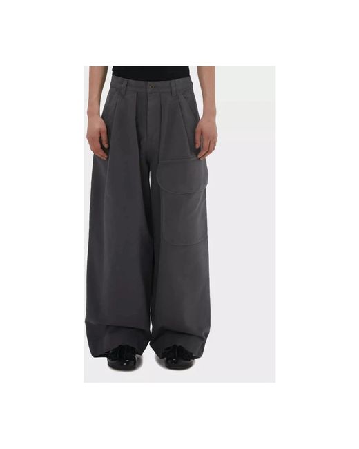 J.W. Anderson Graue cargo hose weites bein in Black für Herren