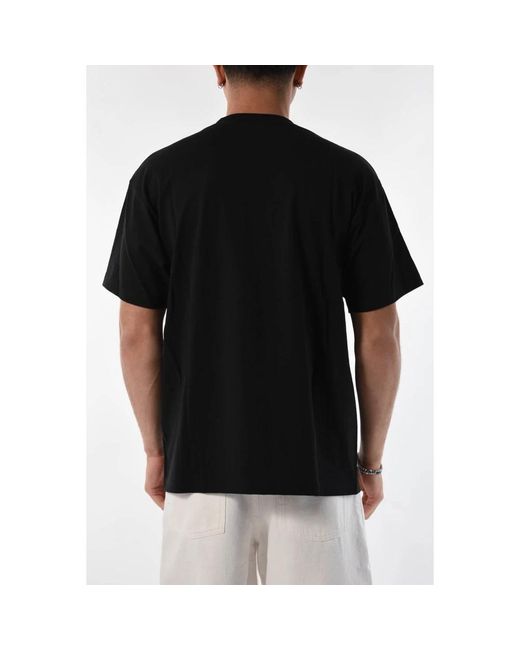 Huf Baumwoll-t-shirt mit front- und rückendruck in Black für Herren