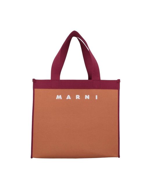 Marni Red Shopping Bags