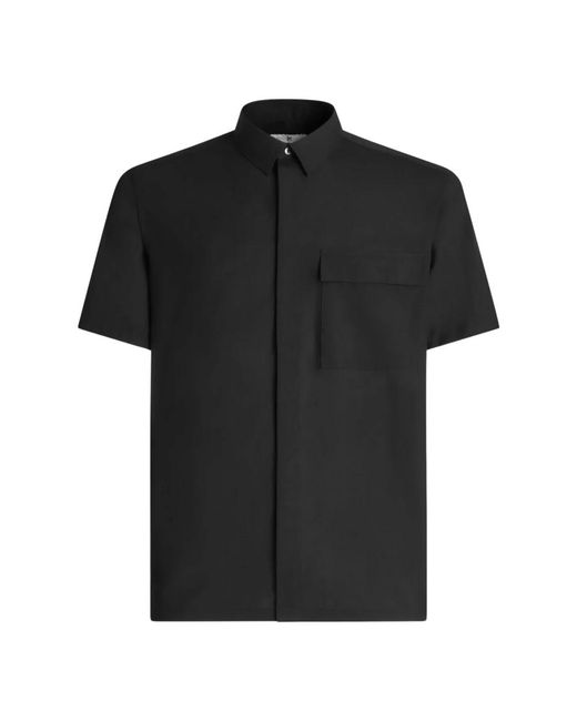 PT Torino Black Short Sleeve Shirts for men