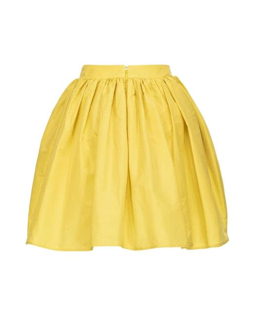 Pinko Yellow Short Skirts