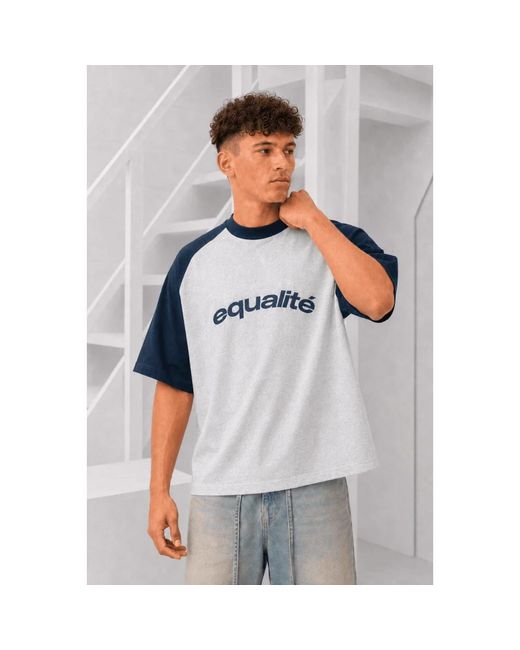 T-Shirts Equalite de hombre de color Blue