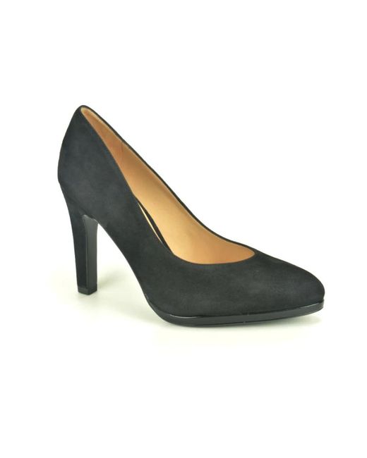 Peter Kaiser Schoenen ,Zwart ,Suède Pump 6Cm in het Gray