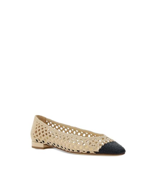 Francesco Russo Natural Ballerina Shoes