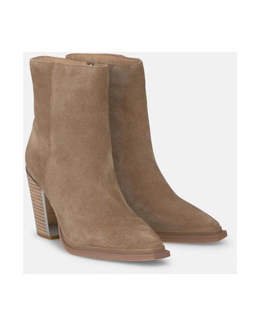 Alma En Pena. Brown Cowboy & Biker Boots