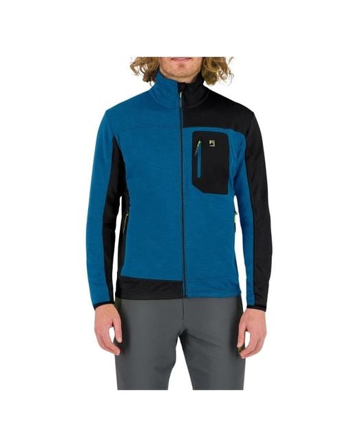 Karpos Jassen ,Blauw ,Fleecejas Deep Water in het Blue voor heren