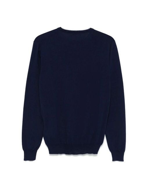 Fay Blue Round-Neck Knitwear for men