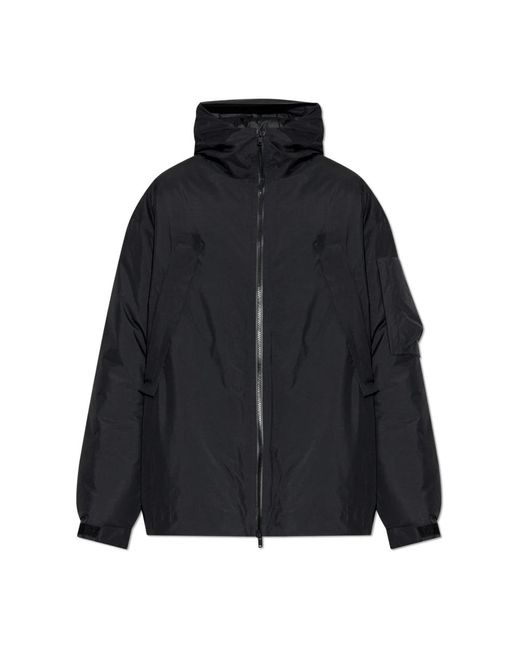 Y-3 Jassen ,Zwart ,Leer Geïsoleerde Jas in het Black voor heren
