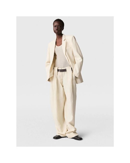 Stella McCartney Natural Wide Trousers