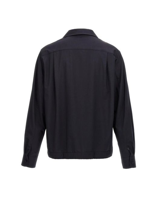 Givenchy Overhemden ,Blauw ,Wol Overshirt in het Blue voor heren
